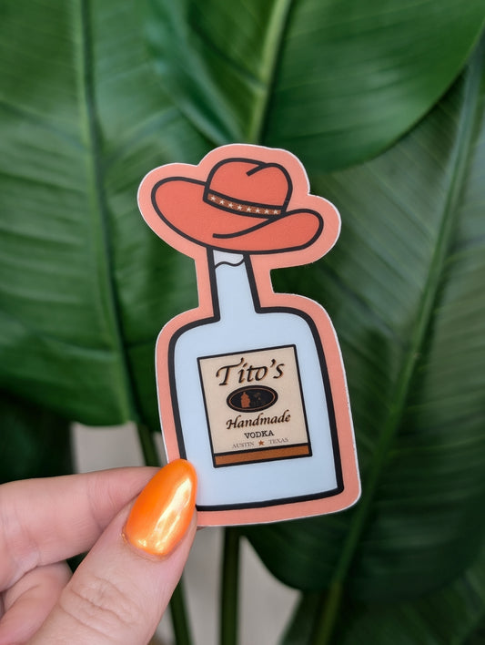 Titos Cowboy Sticker