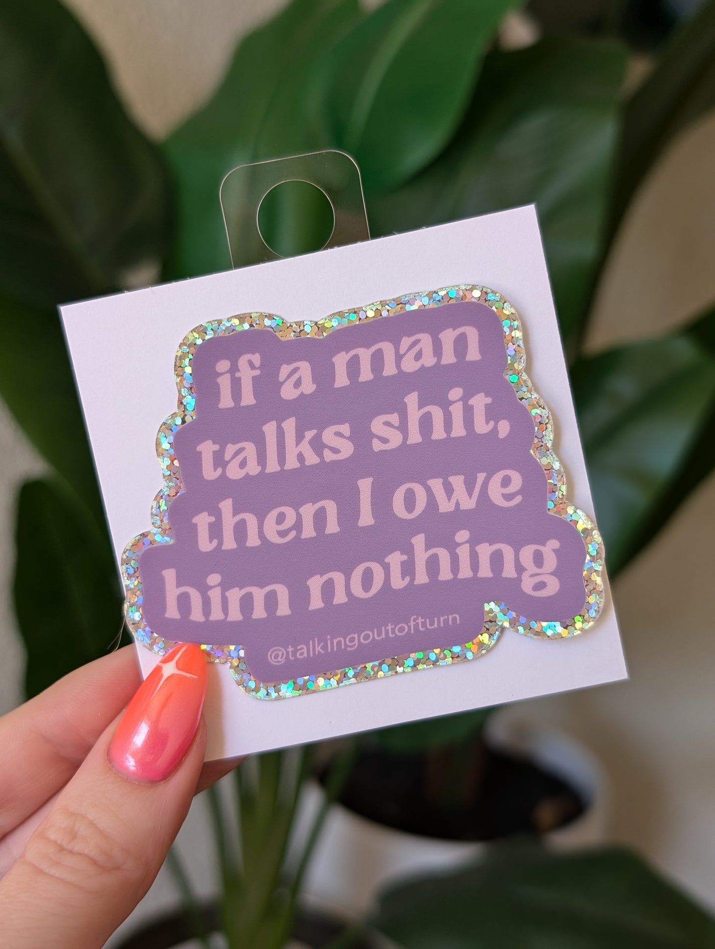 Owe Him Nothing Sticker