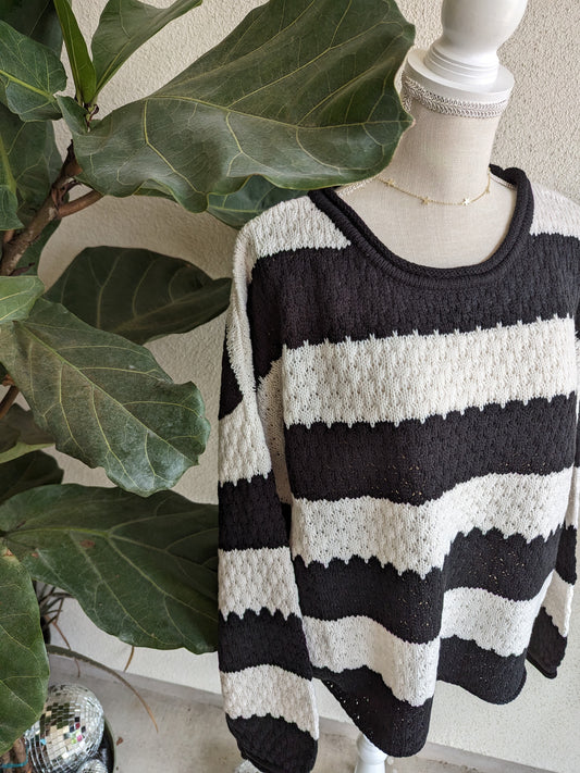 Striped Black Sweater