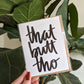 That Butt Tho Card