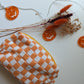 Checkered Makeup Pouch