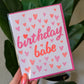 Birthday Babe Greeting Card