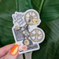 Lights, camera, bitch smile sticker