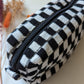 Checkered Makeup Pouch