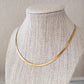 Gold Herringbone Necklace