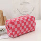Checkered Makeup Pouch