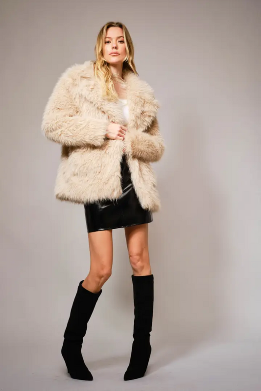 Short Faux Fur Coat