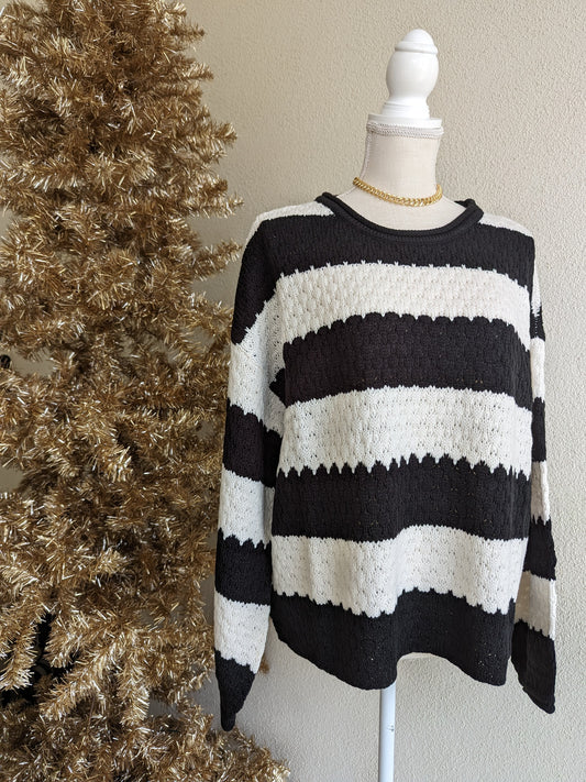 Striped Black Sweater