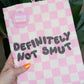 Definitely Not Smut Book Sleeve