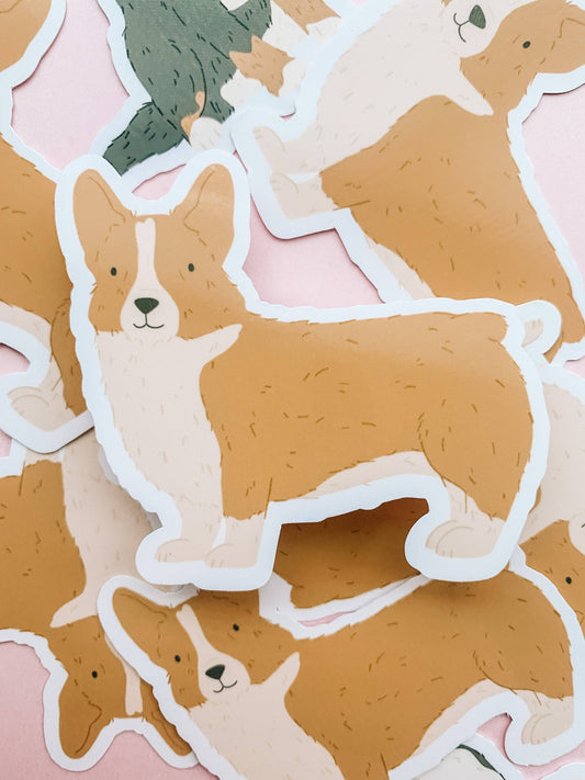Corgi Dog Vinyl Sticker