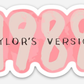 1989 Taylor's Version Sticker
