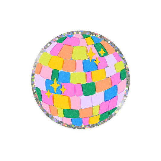 Glitter Disco Ball Sticker