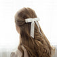 Alice Short Bow Barrette - White