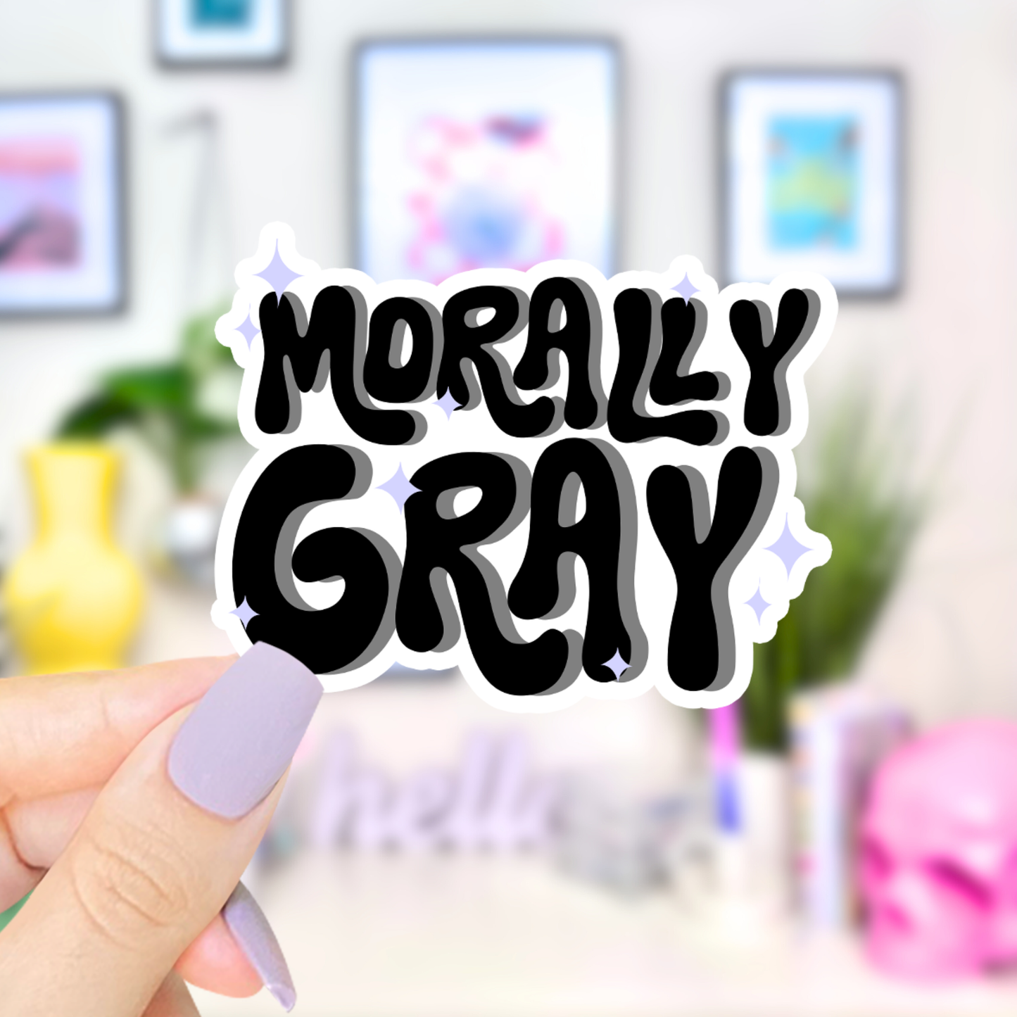 Morally Gray Kindle Sticker