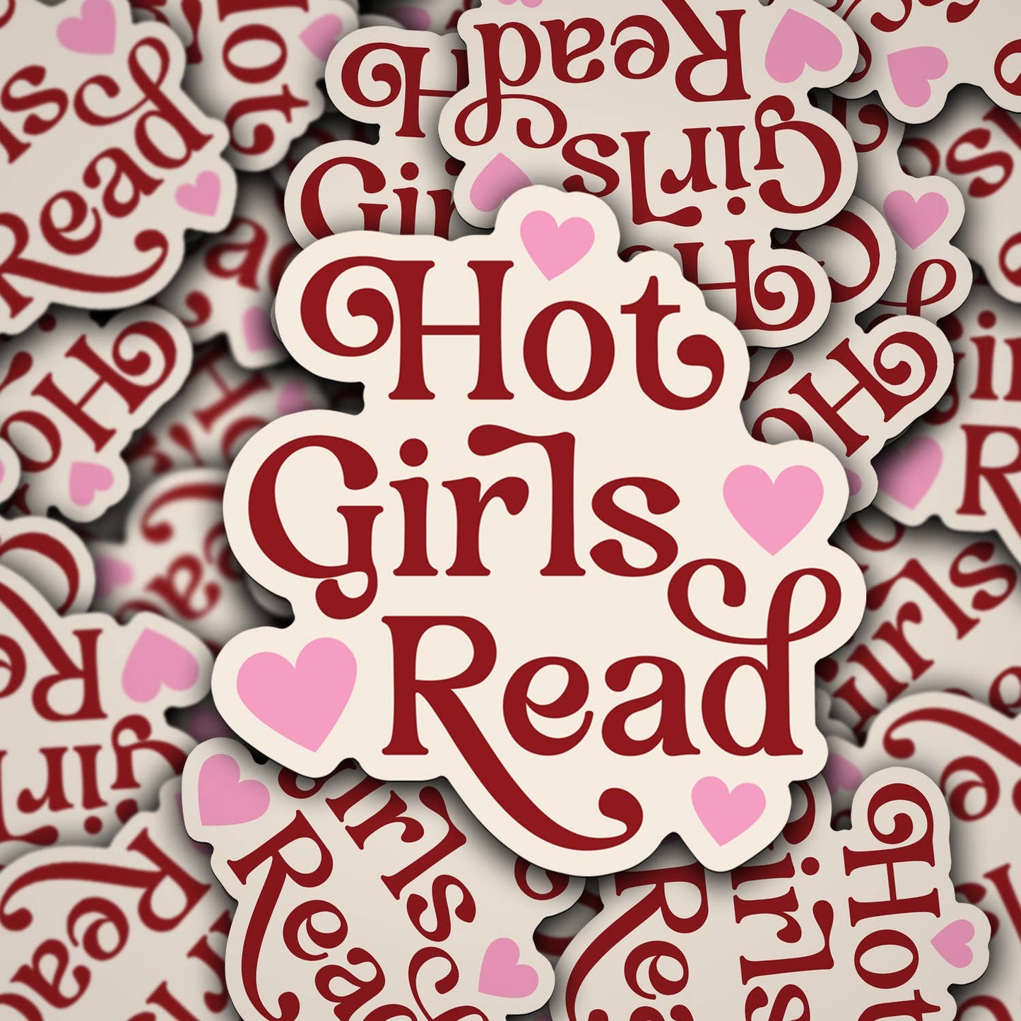 Hot Girls Read Sticker