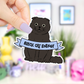 Black Cat Energy Sticker