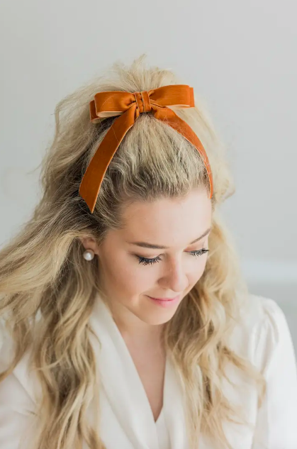Alice Short Bow Barrette - Copper