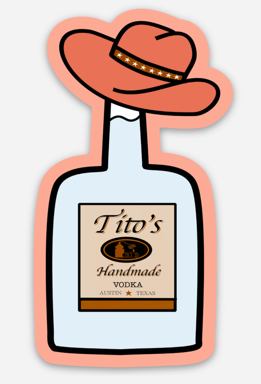 Titos Cowboy Sticker