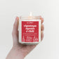 Christmas Movies & Chill Candle
