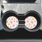 Happy Rainbow Design Car Coasters